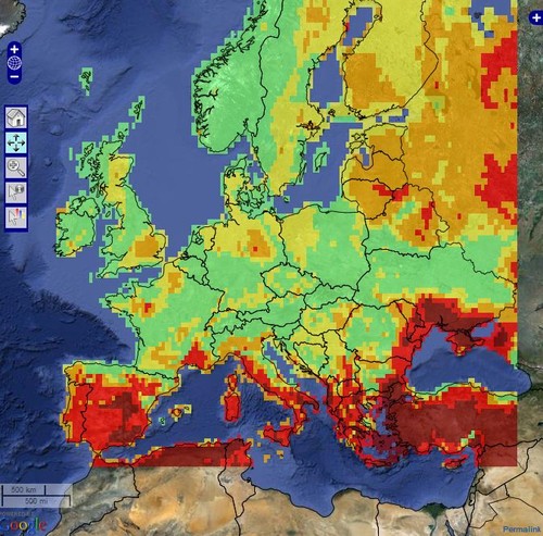 Europa, incendi boschivi: la mappa EFFIS li monitora 
